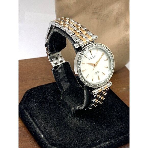 Citizen Womens Watch ER0216-67D Quartz White Mother of Pearl Dial Two To… - Picture 13 of 13